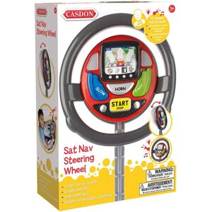 Casdon Toy Car Sat Nav Steering Wheel with Sat Nav Set Included - Interactive Ac Casdon Toy Car Sat Nav Steering Wheel with Sat Nav Set Included - Interactive Ac