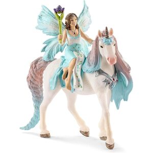 SCHLEICH Bayala Fairy Eyela with Princess Unicorn Toy Figure SCHLEICH Bayala Fairy Eyela with Princess Unicorn Toy Figure