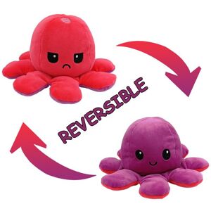 Unbranded (Purple + Rose Red) Double-Sided Flip Reversible Octopus Plush Toy Unbranded (Purple + Rose Red) Double-Sided Flip Reversible Octopus Plush Toy