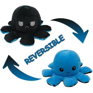 Unbranded (Blue + Black) Double-Sided Flip Reversible Octopus Plush Toy Unbranded (Blue + Black) Double-Sided Flip Reversible Octopus Plush Toy