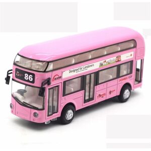 Unbranded (Pink) Sound & Light 1:50 Double-Decker London Bus Toy - Metal Pull-Back Model, Unbranded (Pink) Sound & Light 1:50 Double-Decker London Bus Toy - Metal Pull-Back Model,