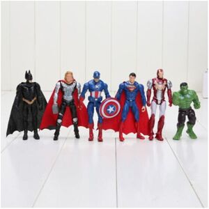 Unbranded 6pcs Super Hero Avengers figure Toy Spiderman Hulk Unbranded 6pcs Super Hero Avengers figure Toy Spiderman Hulk