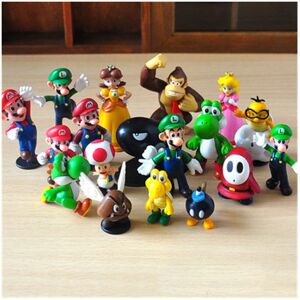 Unbranded Super Mario Bros 18-Pcs Action Figures Playset - 18 PVC Mini Figures Collectible Unbranded Super Mario Bros 18-Pcs Action Figures Playset - 18 PVC Mini Figures Collectible
