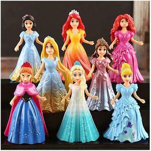 Unbranded 8pcs Cute Princess Action Figures Changed Dress Doll Kids Boy Girl Toy Unbranded 8pcs Cute Princess Action Figures Changed Dress Doll Kids Boy Girl Toy