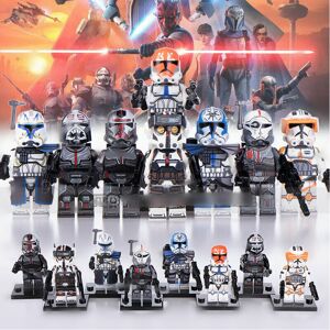 Lego Star Wars Bad Patch Rex Cody Jessi Minifigures - 8-Piece Set, 4.5 cm, For A Lego Star Wars Bad Patch Rex Cody Jessi Minifigures - 8-Piece Set, 4.5 cm, For A
