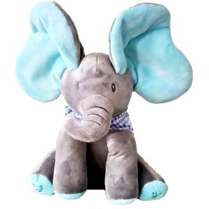Unbranded (Blue+Grey Elephant) Baby Peek-a-boo Electric Plush Singing Toy Children Doll Co Unbranded (Blue+Grey Elephant) Baby Peek-a-boo Electric Plush Singing Toy Children Doll Co