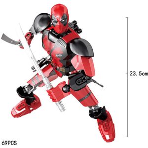 Unbranded (Deadpool) Marvel Avengers Minifigure Joints Operable Lego Building Blocks Kids Unbranded (Deadpool) Marvel Avengers Minifigure Joints Operable Lego Building Blocks Kids