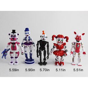 Unbranded (Funtime Version) FNAF Five Nights At Freddy's Mini Action Figures Toys Model Fu Unbranded (Funtime Version) FNAF Five Nights At Freddy's Mini Action Figures Toys Model Fu