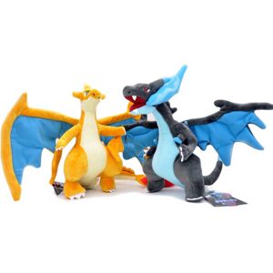 Unbranded (2PCS/Blue+Yellow) 10'' Pokemon Go Charizard Plush Mega Stuffed Doll Unbranded (2PCS/Blue+Yellow) 10'' Pokemon Go Charizard Plush Mega Stuffed Doll