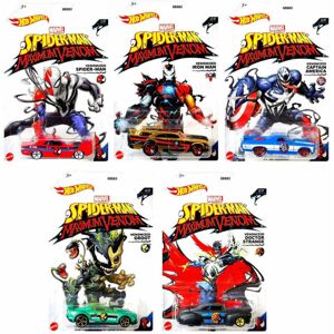 Spiderman Maximum Venom Hot Wheels SET OF 5 (GDG83-GWM75) Spiderman Maximum Venom Hot Wheels SET OF 5 (GDG83-GWM75)