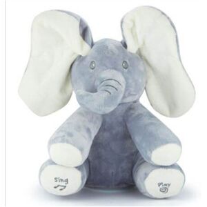 Unbranded (White/Grey) Peek-a-boo Plush Elephant Singing Toy Elephant Doll Kids Gift Unbranded (White/Grey) Peek-a-boo Plush Elephant Singing Toy Elephant Doll Kids Gift