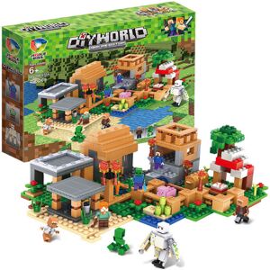 Unbranded Minecraft The Illager Raid Village Fit Lego Building Block Toy - Building Block Toy Unbranded Minecraft The Illager Raid Village Fit Lego Building Block Toy - Building Block Toy