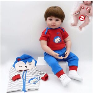 Unbranded (All Silicone-48cm) Reborn Toddler Boy Soft Silicone Bebe Doll Toy For Girls Unbranded (All Silicone-48cm) Reborn Toddler Boy Soft Silicone Bebe Doll Toy For Girls