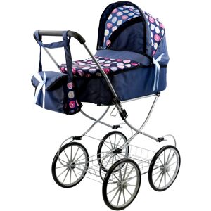 Bibi Doll The Magic Toy Shop Dolls Vintage Stroller Blue Buggy with Storage Basket & Carry Bibi Doll The Magic Toy Shop Dolls Vintage Stroller Blue Buggy with Storage Basket & Carry