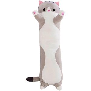 Unbranded (Gray, 70cm/27.5in) Cat plush toy long soft plush kitten pillow children's sleep Unbranded (Gray, 70cm/27.5in) Cat plush toy long soft plush kitten pillow children's sleep