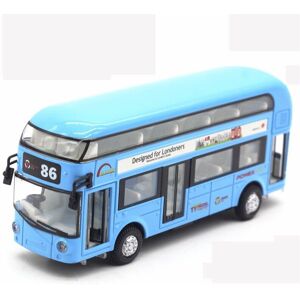 Unbranded (Blue) Sound Light 1:50 Metal Double-Decker Tour London City Bus Pull Back Car K Unbranded (Blue) Sound Light 1:50 Metal Double-Decker Tour London City Bus Pull Back Car K