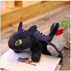 Unbranded (Black, 35cm/13.8inch) Dragon Toothless Night Fury Stuffed Plush Toy Doll Soft T Unbranded (Black, 35cm/13.8inch) Dragon Toothless Night Fury Stuffed Plush Toy Doll Soft T