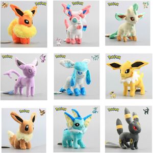 Unbranded (9PCS/SET) Pokemon Doll Glaceon Vaporeon Stuffed Plush toy Unbranded (9PCS/SET) Pokemon Doll Glaceon Vaporeon Stuffed Plush toy