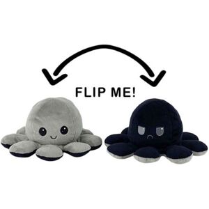 Unbranded (Black Grey) Double-Sided Flip Reversible Octopus Plush Toy Marine Life Stuffed Unbranded (Black Grey) Double-Sided Flip Reversible Octopus Plush Toy Marine Life Stuffed
