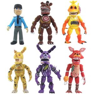 Unbranded 6pcs FNAF Five Nights At Freddy's Light Up Action Figures Face-changing Toys Unbranded 6pcs FNAF Five Nights At Freddy's Light Up Action Figures Face-changing Toys