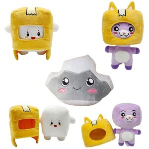 Unbranded (3pcs) Lankybox Plush Toy BOXY FOXY ROCKY Stuffed Doll Unbranded (3pcs) Lankybox Plush Toy BOXY FOXY ROCKY Stuffed Doll
