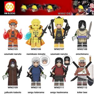 Unbranded 8PCS Naruto Figure Fit Lego Building Block Kids Toy XMAS Unbranded 8PCS Naruto Figure Fit Lego Building Block Kids Toy XMAS