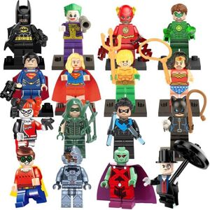 Bachashop 16PCS Marvel DC Superheroes Minifigures Toys Fit Lego Bachashop 16PCS Marvel DC Superheroes Minifigures Toys Fit Lego