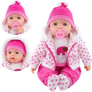 Bibi Doll (Spotty Coat) The Magic Toy Shop 20" Lifelike Soft Baby Doll With Dummy & 12 Sou Bibi Doll (Spotty Coat) The Magic Toy Shop 20" Lifelike Soft Baby Doll With Dummy & 12 Sou