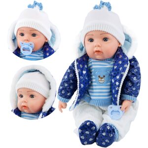 Bibi Doll (Blue) The Magic Toy Shop 20" Lifelike Soft Baby Doll With Dummy & 12 Sounds Bibi Doll (Blue) The Magic Toy Shop 20" Lifelike Soft Baby Doll With Dummy & 12 Sounds
