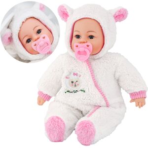 Bibi Doll (Girl Doll In White Onesie) The Magic Toy Shop 18" Lifelike Large Soft Bodied Ba Bibi Doll (Girl Doll In White Onesie) The Magic Toy Shop 18" Lifelike Large Soft Bodied Ba