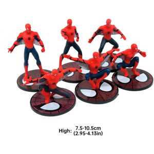 Sky 6Pcs Spiderman Figures 4'' PVC Toys Spider-Man: Homecoming Model Statue Gift Sky 6Pcs Spiderman Figures 4'' PVC Toys Spider-Man: Homecoming Model Statue Gift