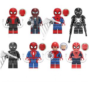 Bachashop 8PCS Spider-Man Venom Minifigures LEGO-Compatible Building Blocks DIY Kids Toy S Bachashop 8PCS Spider-Man Venom Minifigures LEGO-Compatible Building Blocks DIY Kids Toy S