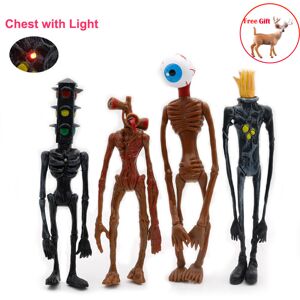 Unbranded 4pcs Siren Head Action Figure with Light, Siren Men Model Toy for Kids Unbranded 4pcs Siren Head Action Figure with Light, Siren Men Model Toy for Kids