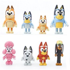Unbranded 8-Piece Bluey Family & Friends Action Figures Set - PVC Dog Toys for Kids, Great Unbranded 8-Piece Bluey Family & Friends Action Figures Set - PVC Dog Toys for Kids, Great
