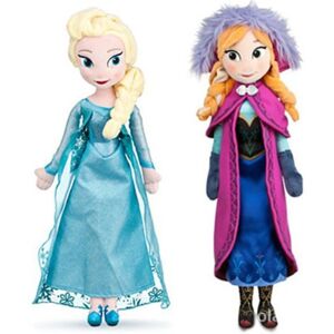 Unbranded (Elsa+Anna, 40cm) 2PCS Frozen Anna Elsa Dolls Snow Queen Princess Stuffed Doll P Unbranded (Elsa+Anna, 40cm) 2PCS Frozen Anna Elsa Dolls Snow Queen Princess Stuffed Doll P