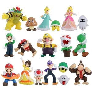 Unbranded (18pcs Set B) Super Mario Bros Action Figures Toys Yoshi Peach Princess Luigi Od Unbranded (18pcs Set B) Super Mario Bros Action Figures Toys Yoshi Peach Princess Luigi Od