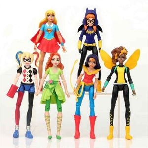 Unbranded 6-Pack DC Super Hero Girls Action Figures: Harley Quinn, Batgirl, Supergirl, Won Unbranded 6-Pack DC Super Hero Girls Action Figures: Harley Quinn, Batgirl, Supergirl, Won