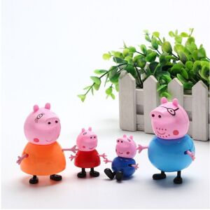 Unbranded (4pcs/set) 25pcs Anime Peppa Pig Action Figure Set Toy Brithday Christmas Xmas G Unbranded (4pcs/set) 25pcs Anime Peppa Pig Action Figure Set Toy Brithday Christmas Xmas G