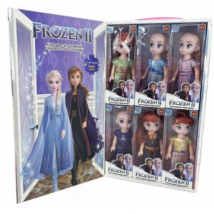 Unbranded (16cm/6in 6pcs) Toy Girl Collection Dolls Kids Disney Frozen 2 Anna Elsa Princes Unbranded (16cm/6in 6pcs) Toy Girl Collection Dolls Kids Disney Frozen 2 Anna Elsa Princes