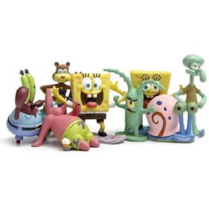 Unbranded (8pcs) 8pcs/Set SpongeBob PVC Squarepants Patrick Star Squidward Tentacles Figur Unbranded (8pcs) 8pcs/Set SpongeBob PVC Squarepants Patrick Star Squidward Tentacles Figur