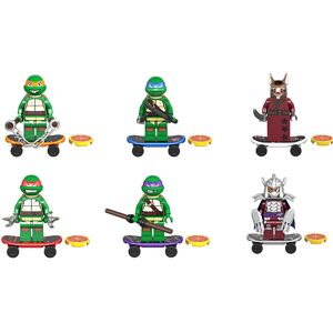 Unbranded (Six) 6Pcs Teenage Mutant Ninja Turtles Action Figure TMNT PVC Toys Unbranded (Six) 6Pcs Teenage Mutant Ninja Turtles Action Figure TMNT PVC Toys
