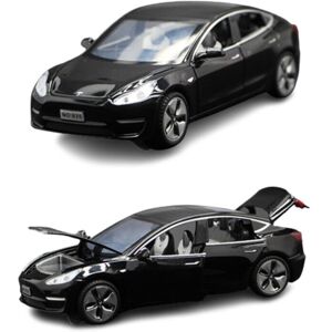 Unbranded (Black) 1:32 Tesla Model 3 Alloy Car Diecasts Toy Vehicles Sound Light Pull Back Unbranded (Black) 1:32 Tesla Model 3 Alloy Car Diecasts Toy Vehicles Sound Light Pull Back