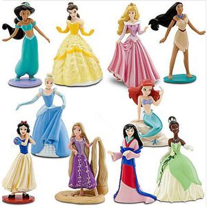 Disney Princess Exclusive 10 Piece Deluxe Figurine Set Aurora, Ariel, Disney Princess Exclusive 10 Piece Deluxe Figurine Set Aurora, Ariel,