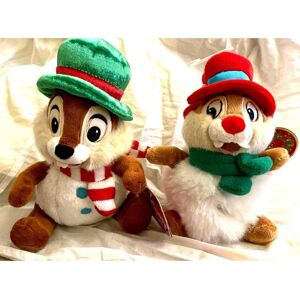 Disney Chip Dale Christmas holiday soft plush doll toy new tagged Disney Chip Dale Christmas holiday soft plush doll toy new tagged