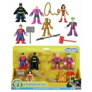 Disney Imaginext DC Super Friends Super Heroes VS Villains 6 x Figure Set, Disney Imaginext DC Super Friends Super Heroes VS Villains 6 x Figure Set,