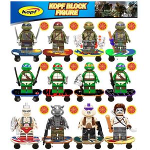 Unbranded (12Pcs/set) Teenage Mutant Ninja Turtles Assembled Building Blocks Minifigures K Unbranded (12Pcs/set) Teenage Mutant Ninja Turtles Assembled Building Blocks Minifigures K
