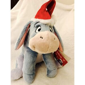 Disney Winnie the Pooh's Eeyore Christmas holiday soft plush doll toy Disney Winnie the Pooh's Eeyore Christmas holiday soft plush doll toy