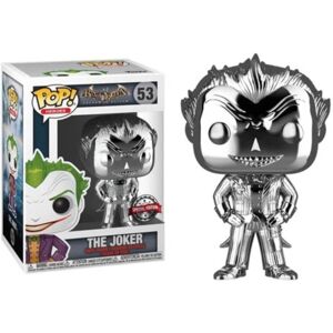 DC Batman Arkham Asylum The Joker Silver Chrome Funko Pop! Vinyl Figure DAMAGED DC Batman Arkham Asylum The Joker Silver Chrome Funko Pop! Vinyl Figure DAMAGED