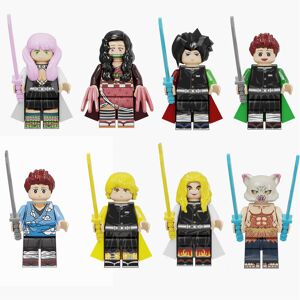 Unbranded 8PCS Demon Slayer Building Block Minifigures Toys Fit Lego Unbranded 8PCS Demon Slayer Building Block Minifigures Toys Fit Lego