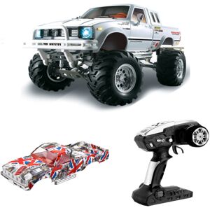 GreenZech With 2 Shells 1/10 2.4G 4WD RC Car for TOYATO Metal 4X4 Pickup Truck RTR Vehicle GreenZech With 2 Shells 1/10 2.4G 4WD RC Car for TOYATO Metal 4X4 Pickup Truck RTR Vehicle